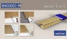 Quickstep Threshold Door bar Incizo 5in1- Rustic Range (American Cherry Planks)