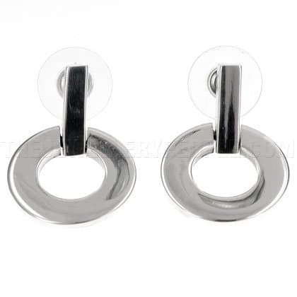 Polo Bar Silver Earrings