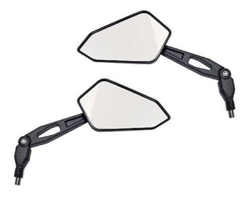 Mirror Set Left Right Rear View Mirror Kit E Approved. Black M10 for Triumph.