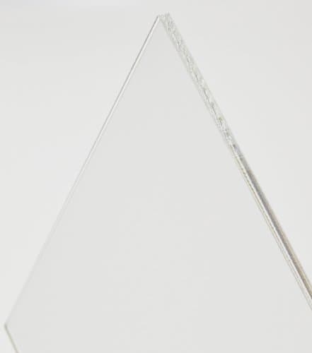 Rectangular 3mm Thick Clear Acrylic Sheet / Panel / Cut-Out, 90 x 22 cm