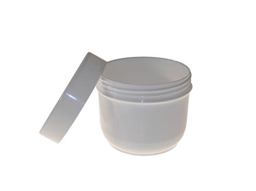 Advantis 100ml Simple plastic cosmetic pots jars containers empty samples with screw lids cap for cream butter makeup nail art craft storage (Pack of 90)