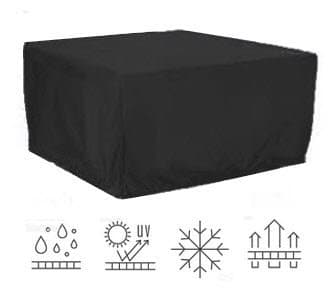 HBCOLLECTION Premium polyester Cover for Garden rectangular table 4-6 seats 173cm