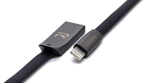 iPhone Lightning USB Data High Speed Charging Cable by Rocco London - Premium High Quality (MFI)1M cable for Apple iPhone X 8/8 Plus 7/ 7 Plus/ 6, iPad Air 2, iPad Pro and More - Gunmetal Grey/Black