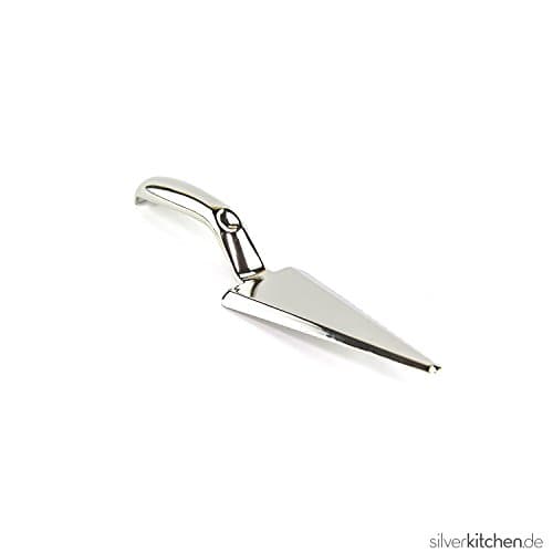 High Class Plastic Disposable Cake Slice, Silver, 25 cm, 5 items