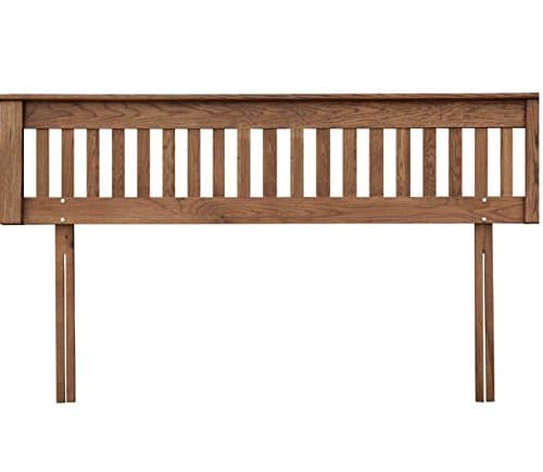 Solid Oak Versatile Headboard - Dark Lacquered Finish - Suits Both Modern and Traditional Homes (Super King)