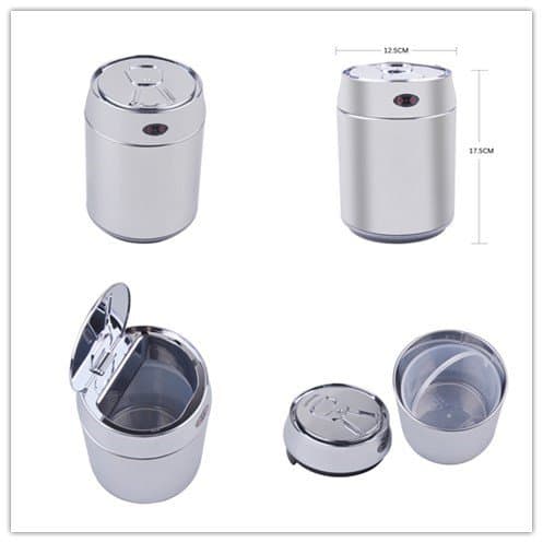 Automatic Sensor Bin, 1.5 Litre with Inner Bucket, Stainless Steel Touchless Dustbin Wastebin for Table Car Office Kitchen