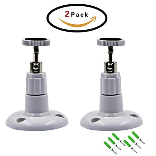 DTRIGIGO Security Wall Mount for Arlo Camera,2 Pack Adjustable Indoor and Outdoor Mount for Netgear Arlo Camera and other camera,CCTV,DVR (White)