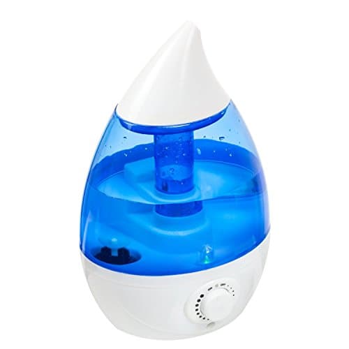 Ultrasonic aromatherapy humidifier, diffuses cold vapour, with intensity controller and a light with different colours, auto power off, recommended for respiratory problems.