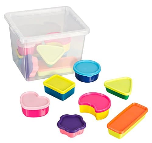 Kigima Tiny Boxes Mini Freezer Boxes Cans Snack Containers 14 Pcs in a large container 3l