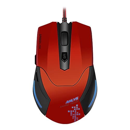 SPEEDLINK Aklys 2000dpi Optical Sensor Gaming Mouse - Red