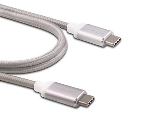 Innergie Magic Cable USB Type C 3, Charge and Sync Cable for all USB devices – Type C to Type C, Colour: Gold – 1 Metre silver