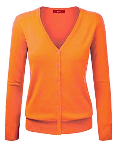 Women Basic Spring Button Down Cardigan