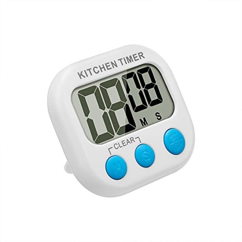 Szaerfa Digital Magnetic Kitchen Timer with LCD Display Big Digits for Cooking Studying Doing Exercise