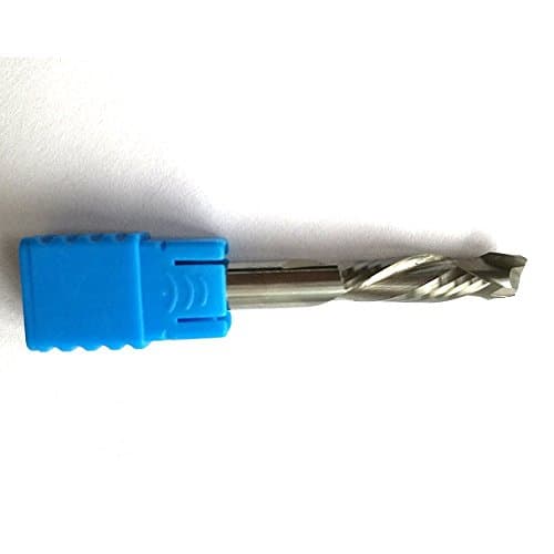 6X22mm UP/DOWN Router Bits Two Flutes Spiral Solid Carbide End Mills Tool Cutters for CNC Router, Compression Wood End Mill Cutter Bits,HRC55