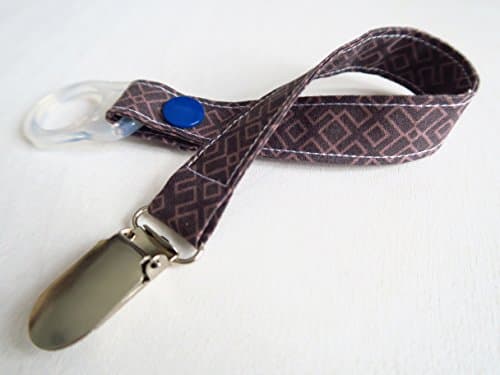 pacifier ribbon / Strap with silicone ring