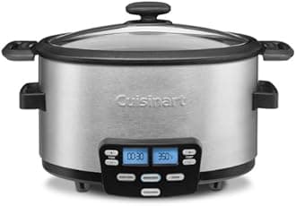 CuisinartMSC-400 3-in-1 Cook Central 4-Quart Multi-Cooker: Slow Cooker, Brown/Saute, Steamer, Silver