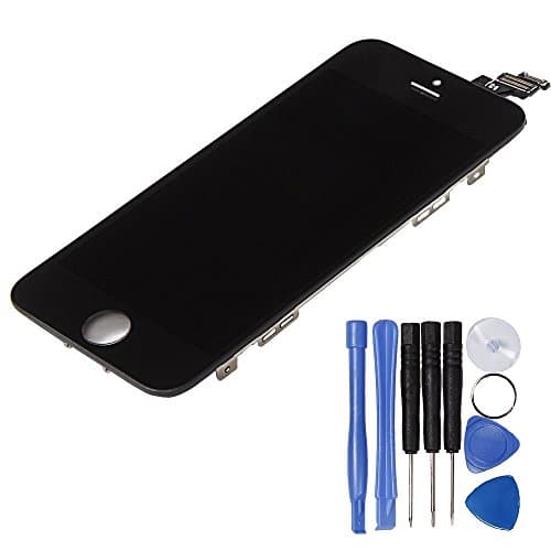 For iPhone 5 LCD Display and Touch Screen Digitizer Replacement with tools and adhesive - UK Seller