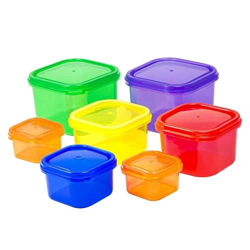Portion Control Containers / Kit for Weight Loss (7pcs) With COMPLETE E-GUIDE, Leak Proof, Ideal Food Storage Containers for Meals &amp; Diet, Suitable as Lunch Boxes &amp; Food Savers, Similar to 21 Day Fix