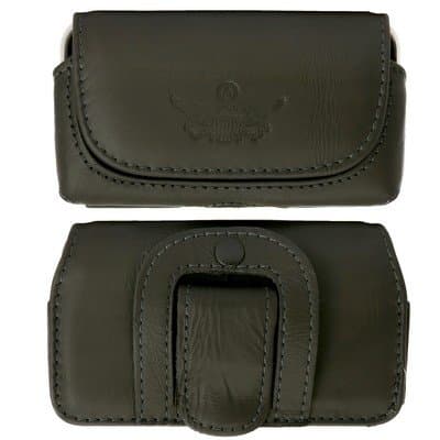 Logotrans Leather Pouch for Nokia E71 Black