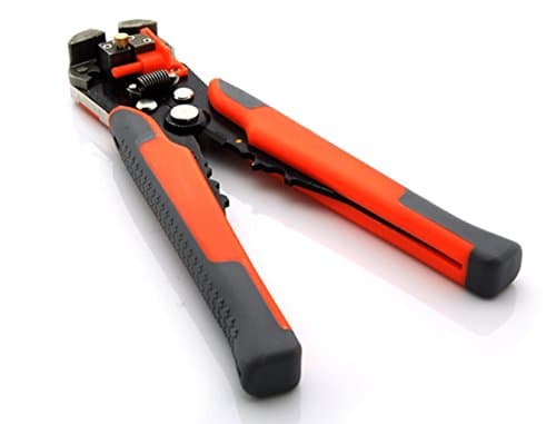Wire Stripper - All4you ,Self-Adjusting Automatic Wire Stripper Professional Multifunctional Wire and Cable Crimping Stripping Cutting Pliers Terminal Tool Wire Crimper Stripper Cutter AWG24(0.2-6.0mm)(Orange)