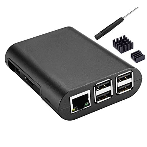 Kit for Raspberry Pi 3 Model B+ Plus Case with Aluminum Heatsink