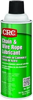 CRC Chain and Wire Rope Lubricating Spray, (Net Weight: 10 oz) 16oz Aerosol by CRC