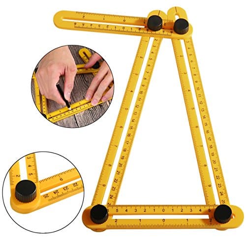 Gesundhome Angle Measurement Tool - Upgraded Version Multi Angle Ruler Angleizer Template Tool,All Angles and Forms Layout Tools for Handymen,Builders,Craftsmen,Carpenters,DIY