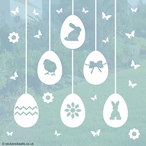 Easter Egg Window Stickers - Easter Home or Shop Window Decoration