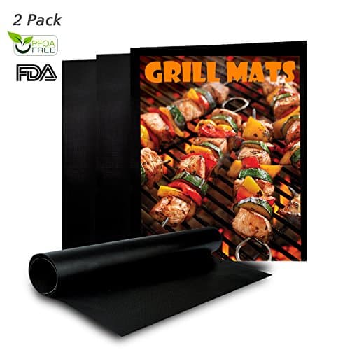Baking Mat [ 2 Pack Value Set ] - No-Stick Heat-resistent Reusable Oven Pad, for BBQ Grill Camping Cooking, Black(15.7" x 13") - [ DAGO-Mart Quality Guarantee ]