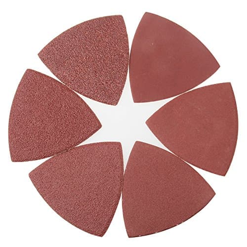 Exsart 60 Pcs Triangular Hook &amp; Loop Abrasive Paper Sandpaper Sanding Sheets for Wood Universal Oscillating Fein Dremel Bosch Makita Rockwell