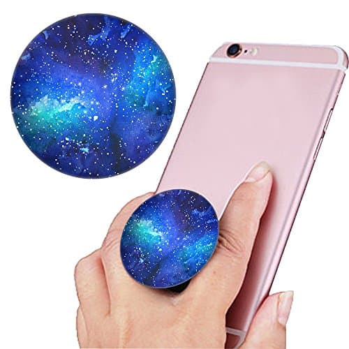 Multi-Function Mounts and Stands, Expanding Stand Grip Pop Mount Socket for Smartphones, iPhone and Tablets-Blue sky