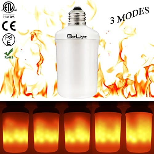 Flame Bulb, LED Flickering Flame Light Bulbs, Creative Fire Effect Lamp Bulbs for Holiday/ Bar/ Festival/ Home/ Mood Decorative (E26/ 27 Base, 1 Piece of pack) (3 Modes Flame down)