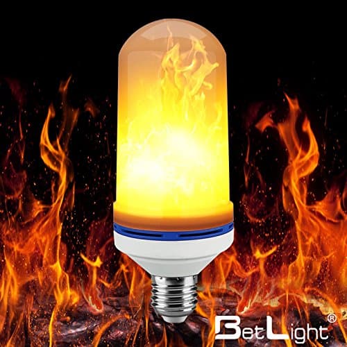 Flame Bulb, LED Flickering Flame Light Bulbs, Creative Fire Effect Lamp Bulbs for Holiday/ Bar/ Festival/ Home/ Mood Decorative (E26/ 27 Base, 1 Piece of pack) (1 Mode Flame Up)