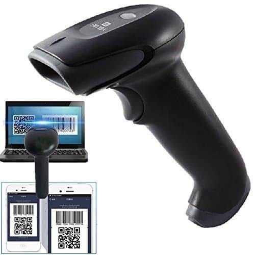 UCSCAN USB Automatic Handheld Barcode Reader QR 2D Barcode Scanner-CMOS 2D/QR Imager with USB Cable, Automatic Sensing and Scan, Black