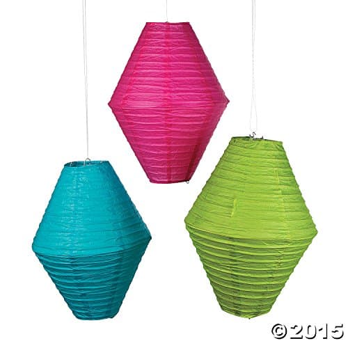 Diamond-Shaped Paper Lanterns