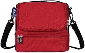 Wildkin Cardinal Double Decker Lunch Bag, Red