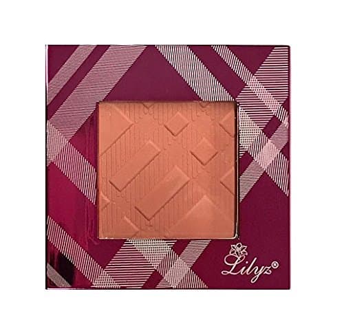Lilyz Multi-Function Matte Eyeshadow Blusher Blush Bronzer Face Contour Compact with Hot Pink High Shine Case 3.5g (04# Soft Berry-Hot Pink Case)