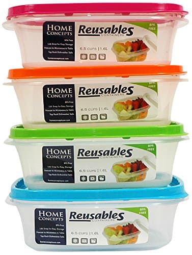 Reusables 6.6-Cup Rectangle Storage Container, Clear