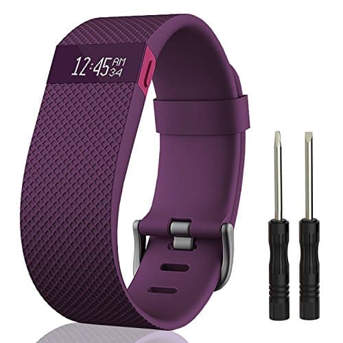 einBand Replacement Strap for Charge HR, Soft Silicone Interchangeable Strap with Metal Buckle Clasp for Fitbit Charge Heart Rate Wristband