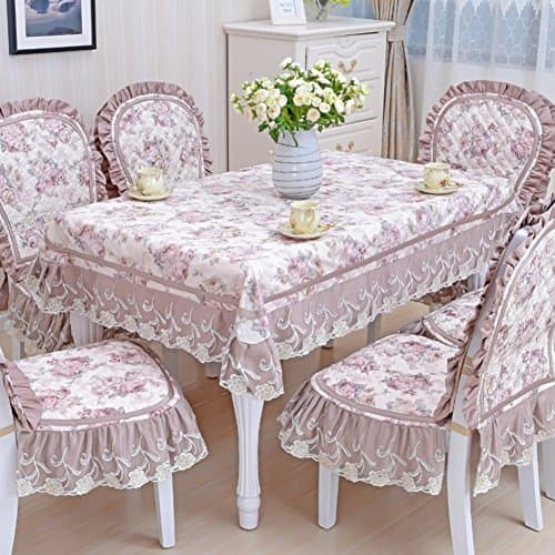 YYHSO Round Tablecloth Rectangular Coffee Table Pad,Fabric Table Cloth,Set Of Seat Covers Upholstery Kit-A 110x160cm(43x63inch)