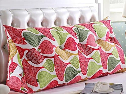 Double PILLOWS Pillows, triangle bed Soft Pack bed &amp; queen bed ISBO cover 100x25x5 ller return wash 0cm Washable, sales (Color # 4, Size: 150x25x50cm)