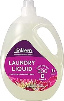 Biokleen Laundry Liquid, Citrus Essence, 150 Ounces