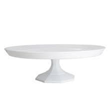 Elegant Solid Plastic Cake Stand/Cupcake - White - 13.75" (35cm)