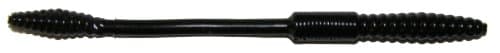 Big Bite Baits 4.5-Inch Squirrel Tail Worm-Pack of 10 (Black)