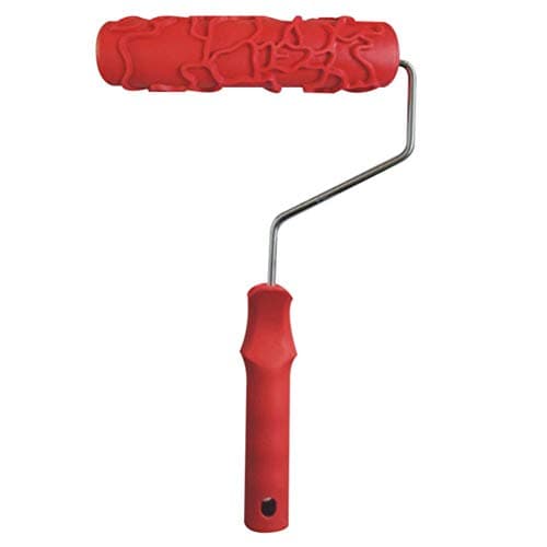 Jocestyle Embossed Paint Roller with Pattern Rubber Paint Roller for Wall Decoration