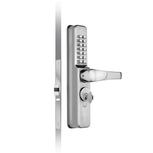 Codelocks Digital Mechanical Pushbutton Narrow Stile Lock Designed for Aluminium Framed Doors by Codelocks
