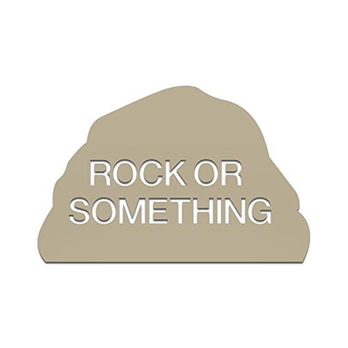Rock or Something Decal (Tan, Single Decal)