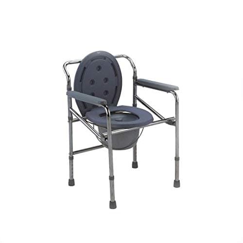 Mede Move Height Adjustable Commode Chair - Blue