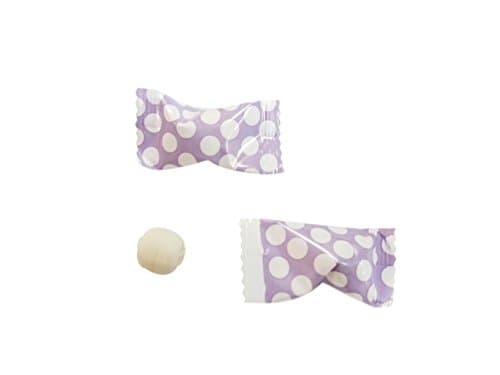 Polka Dot Buttermints 100ct - After Dinner Mints Individually Wrapped - Soft & Savory (Lavender)