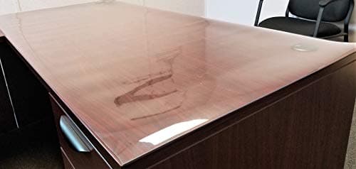 Plastic Table cloth, Multi size Table Protector Pad - PVC Vinyl Top Protector for rectangle desk, wood table cover for dining table - Heavy duty Tablecloth (40 X 72 inches, Clear 2mm Thick)